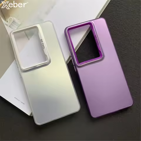 Luxury Plating Matte Colorful Phone Case For Samsung S24 S23 Ultra S22 Plus S21 S20 FE Note 20 A54 A34 A14 Hard Shockproof Cover
