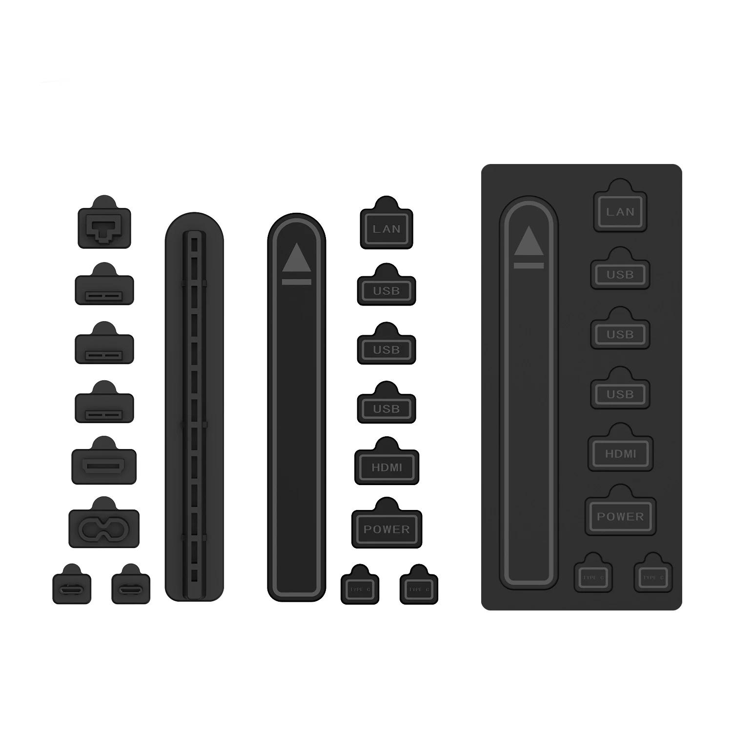 

Dust Plug+Cleaning Brush+Suede Cloth+Air Blower For PS5 /Slim/Pro Console Silicone Dust Protector Dustproof Plug Accessories