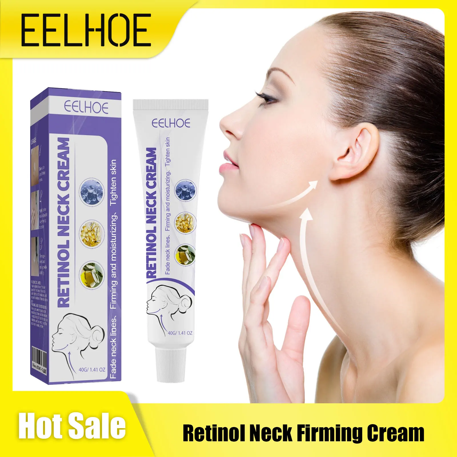 

Retinol Neck Firming Cream Eliminate Fine Lines Deeply Moisturizing Skin Keep Tightening Brighten Smooth Neck Nourishing Creams