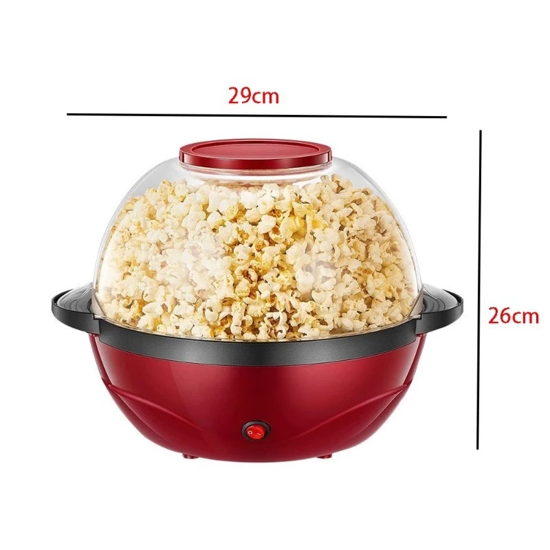 Popcorn Maker Machine, Nonstick Plate, Electric Stirring with Quick-Heat Technology, Cool Touch Handles, Healthy Less Fat, 850W