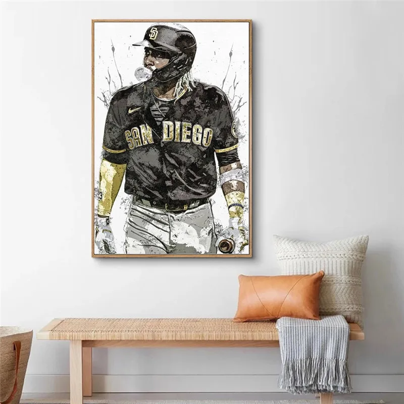 San Diego Padres Baseball Art Fernando Tatis Jr Posters and Prints Wall Canvas Painting Sports Art Cuadros for Living Room Decor