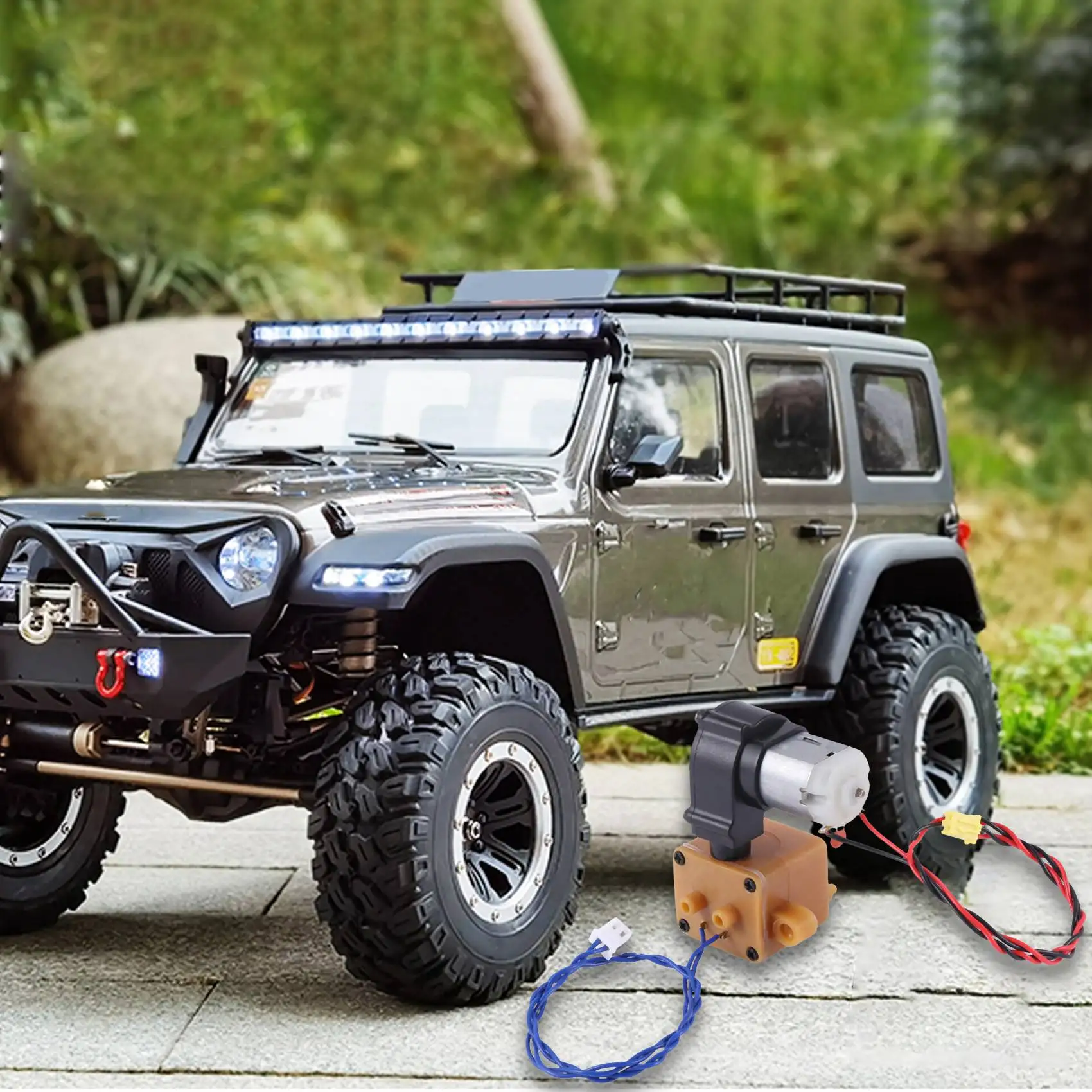 Novas peças de gerador de fumaça para tanque 1/16 henglong rc modelo 6.0s/6.1s versão rc reboque escavadeira acessórios de atualização