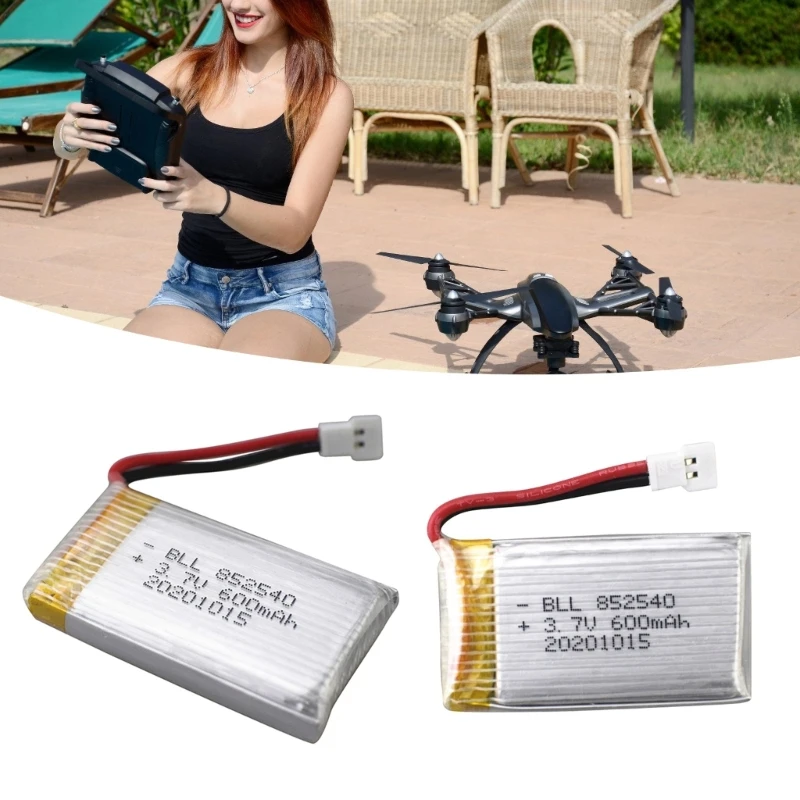 600mAh 3.7V Battery High Capacity for SYMA X5C, X5SW, X5SC, X55 Models Extended Flying