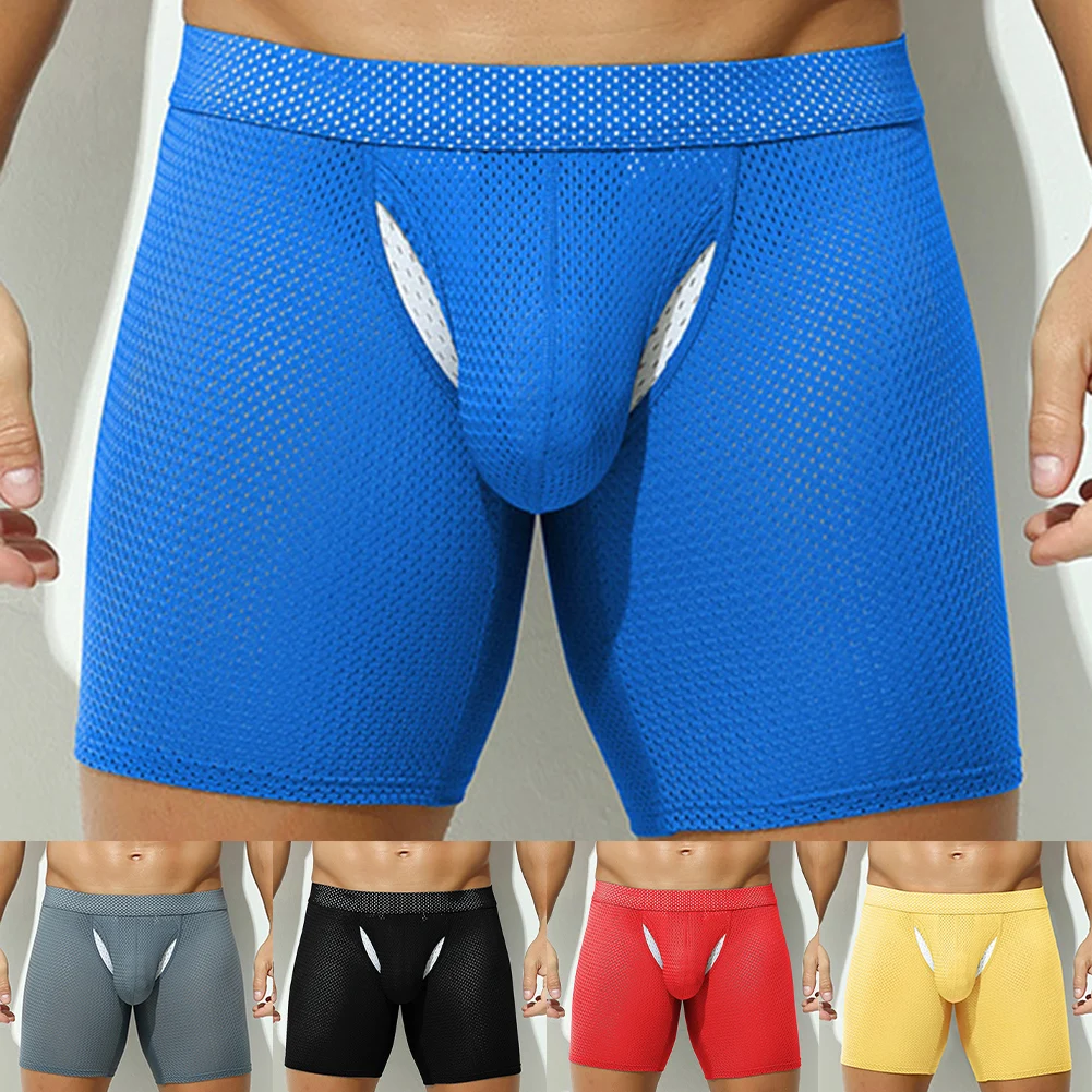 

Sports Activities S XL Low Waist Underwear Mens Sexy Pouch Underpants Breathable Mesh Underpants 88 Polyamide, 12 Spandex