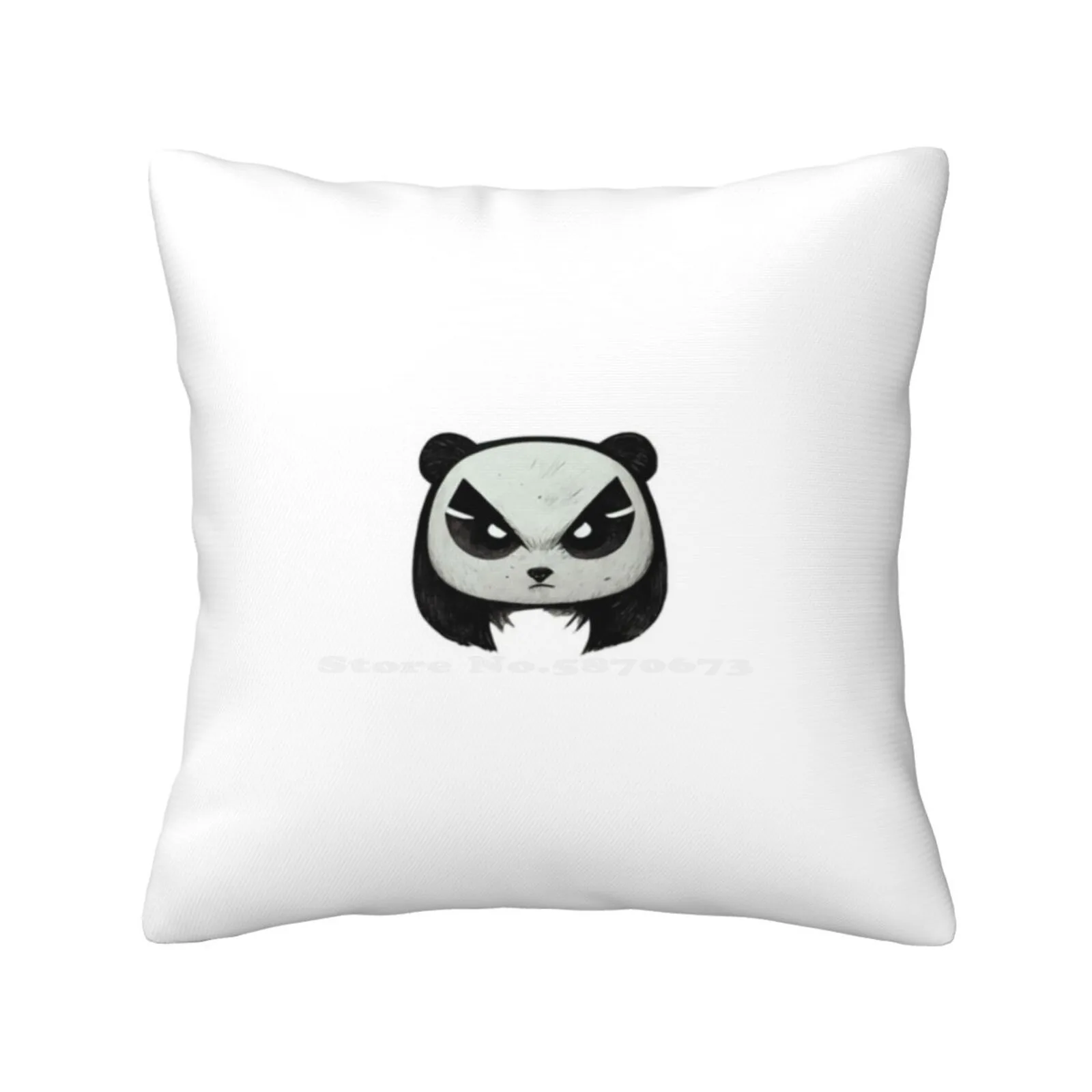 Badass Panda Bedroom Office Hug Pillowcase Cute Cool Awesome Badass Back To School Animals Cartoon Anime Panda Bear