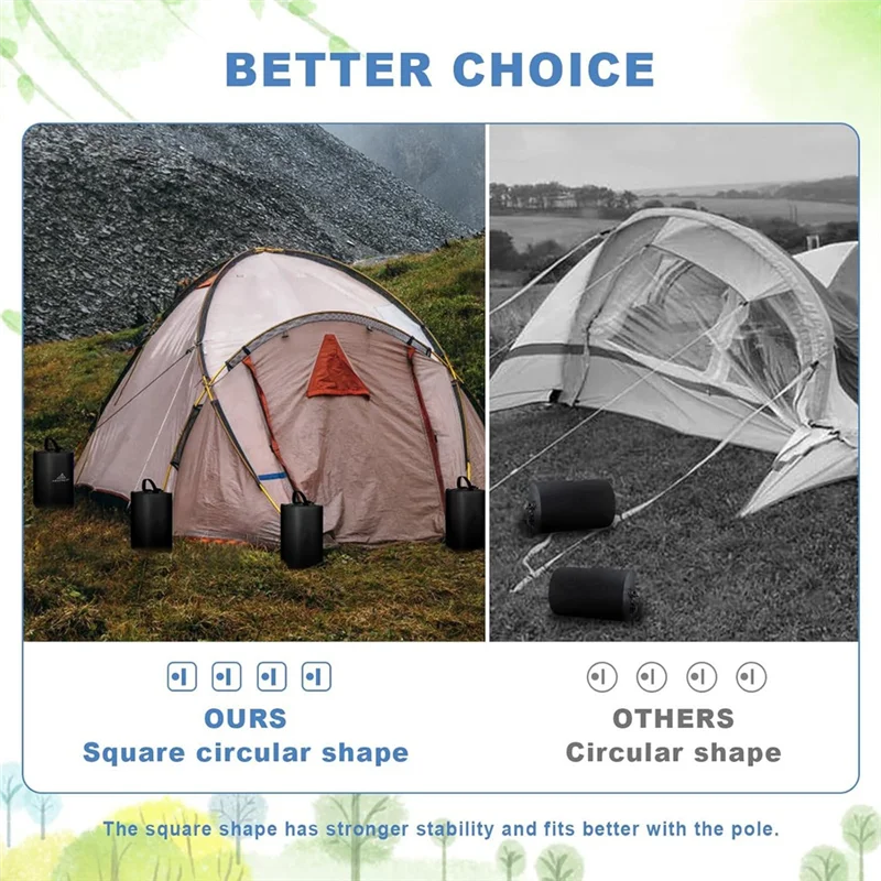 ABBO-4Pack Canopy Water Weights Bag ,220 LBS Gazebos Tent Water Weights Set,4 Leg Weights For Gazebo,-Up Canopy 25L