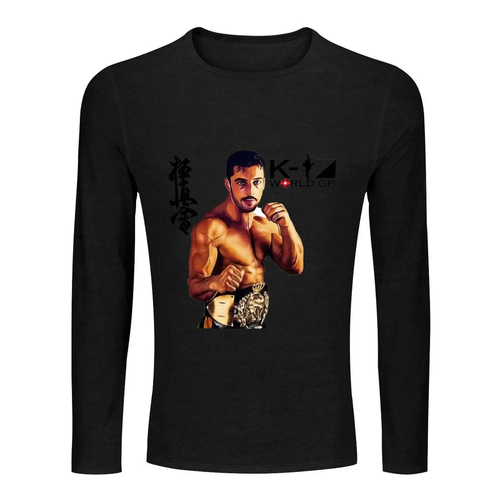 Andy Hug legendary k-1 fighter Long T-Shirt animal print shirt for boys t shirts for men pack