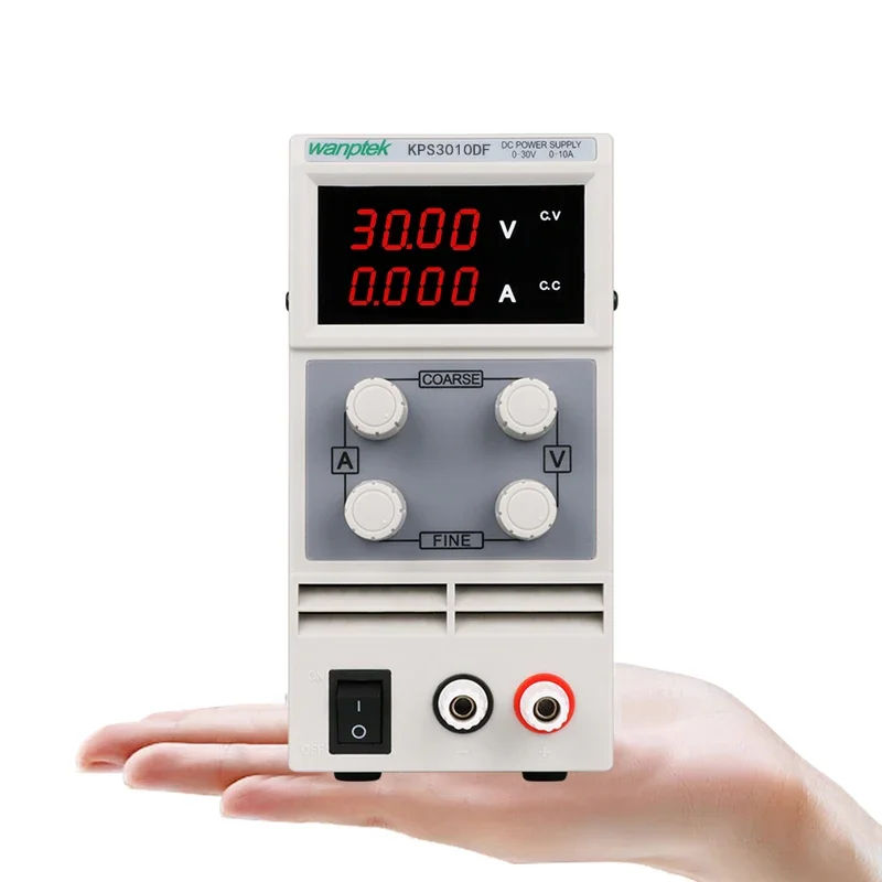 

KPS3010DF 0-30V/0-10A 110V-230V 4 Digitals LED Digital Adjustable Switch DC Power Supply