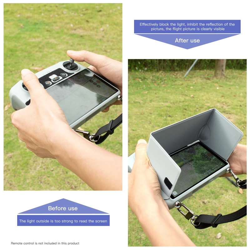 Control remoto para Dron DJI Mavic 3 Classic/Mini 3/3Pro/Air 2S, parasol, pantalla antireflejo, accesorios para sombra solar