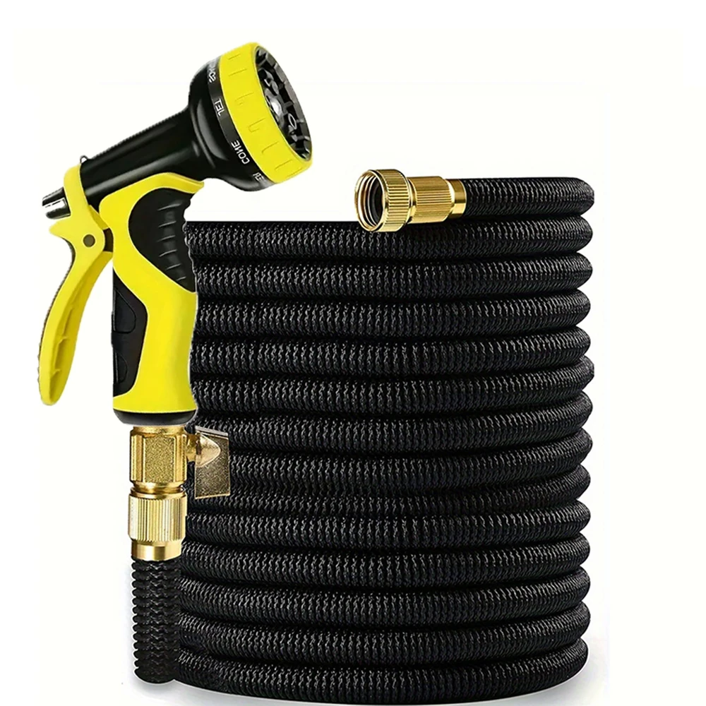 

Expandable Magic Hose High Pressure Car Wash Hose With Spray Gun Set Outdoor Watering Irrigation Tool Garden Hose Durable