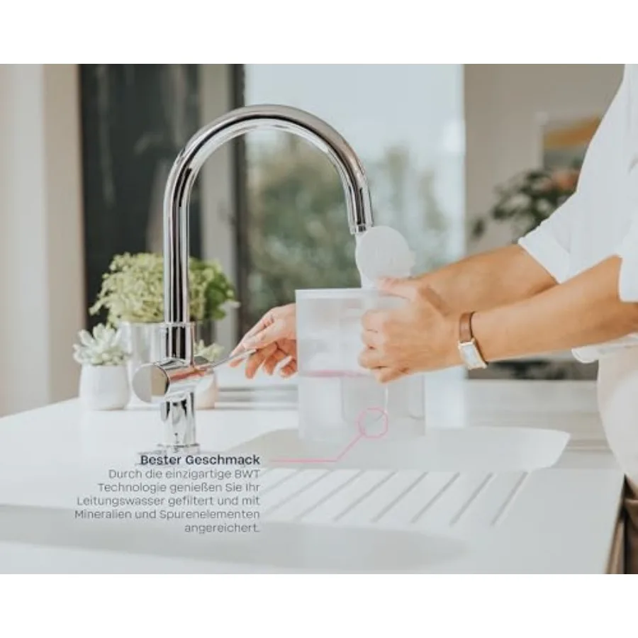 حزمة مياه لمرشح مياه الطاولة AQUAlizer Station مع 2 خرطوشة فلتر وإبريق زجاجي إضافي للاستخدام المنزلي والمطبخ I #3