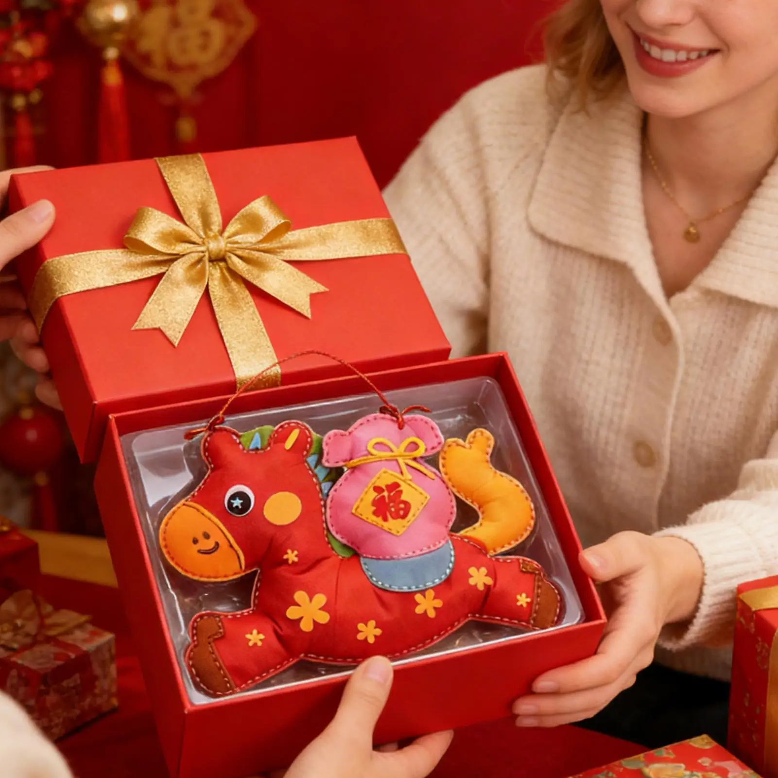 

Набор швейных игл с портативным футляром в виде лошади, интерактивный набор для творчества, профессиональный швейный набор для детей, мальчиков и девочек, для ежедневных развлечений