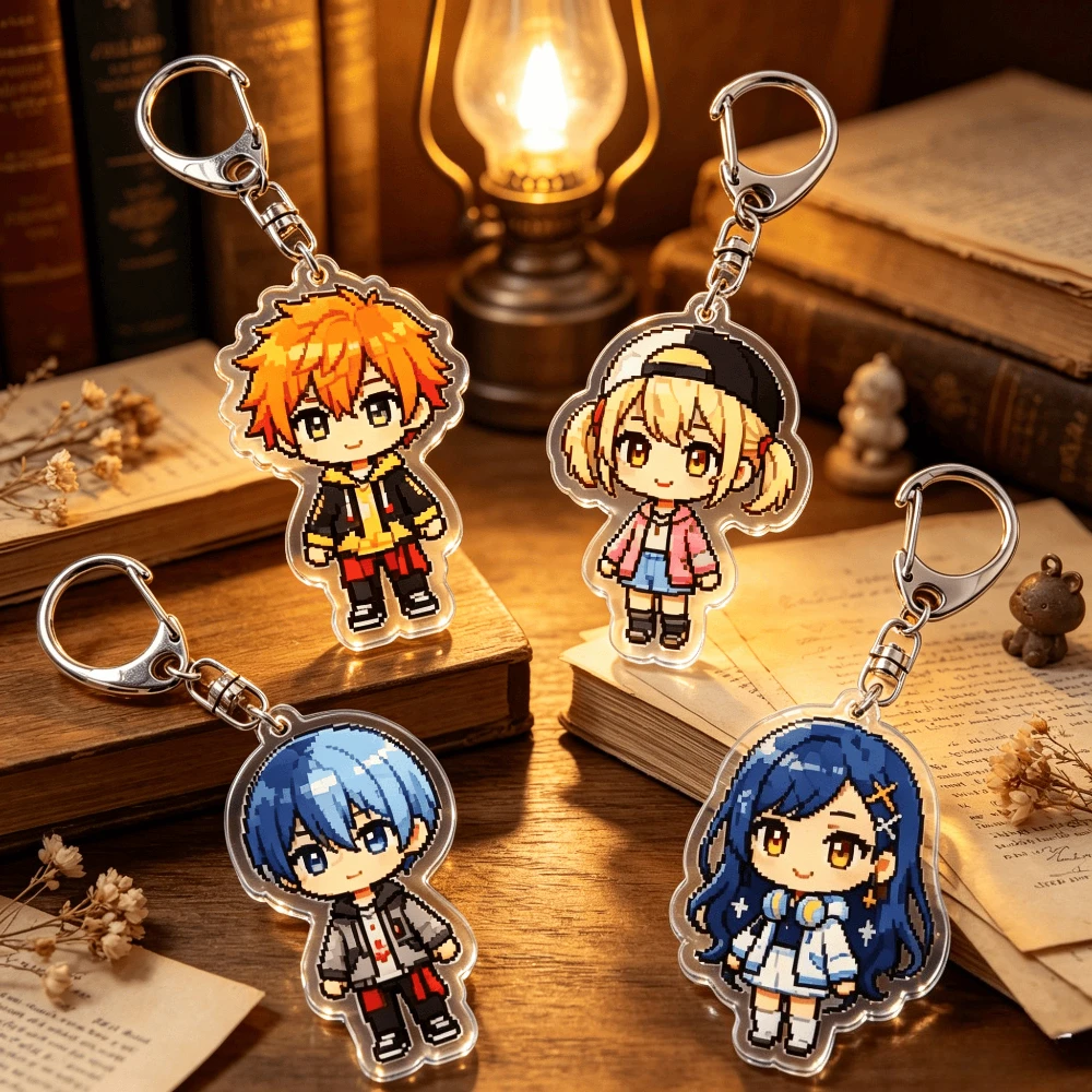 for Popular Game PJSK STAGE VBS Leo WS Series Peripheral Acrylic Keychain Backpack Accessories Decoration Pendant Festival Gift