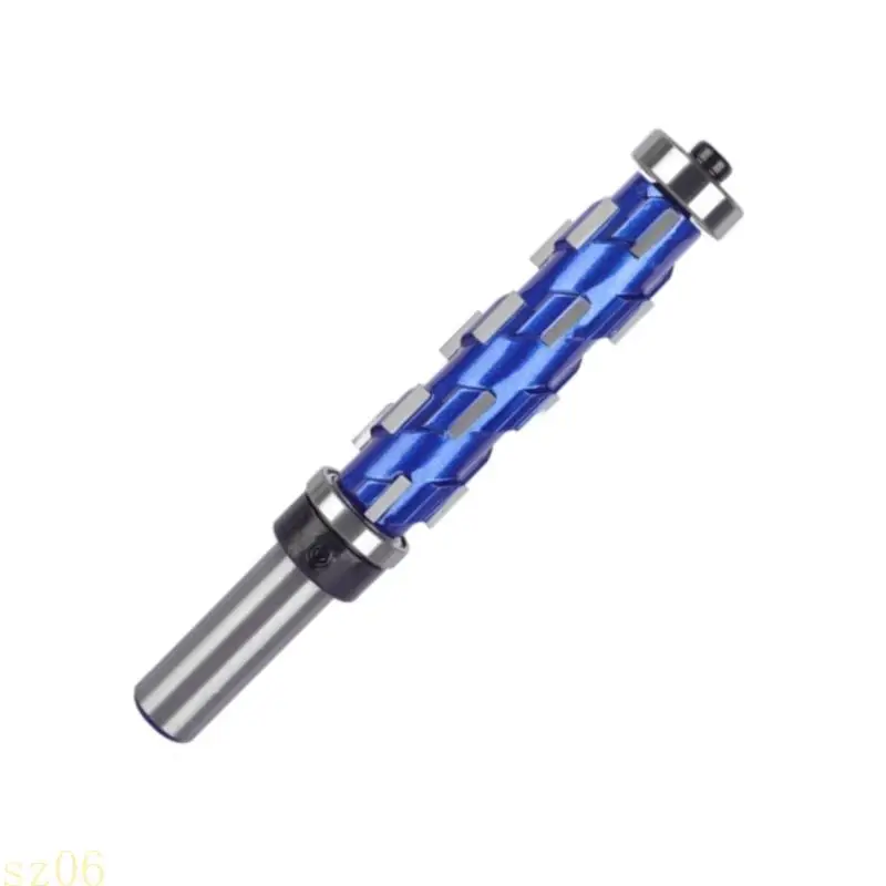 Q2Q4 Carbides Spirals Router Cutter with Upper Lower Bearing Improved Vibration Reduction and Smooth Woodworking