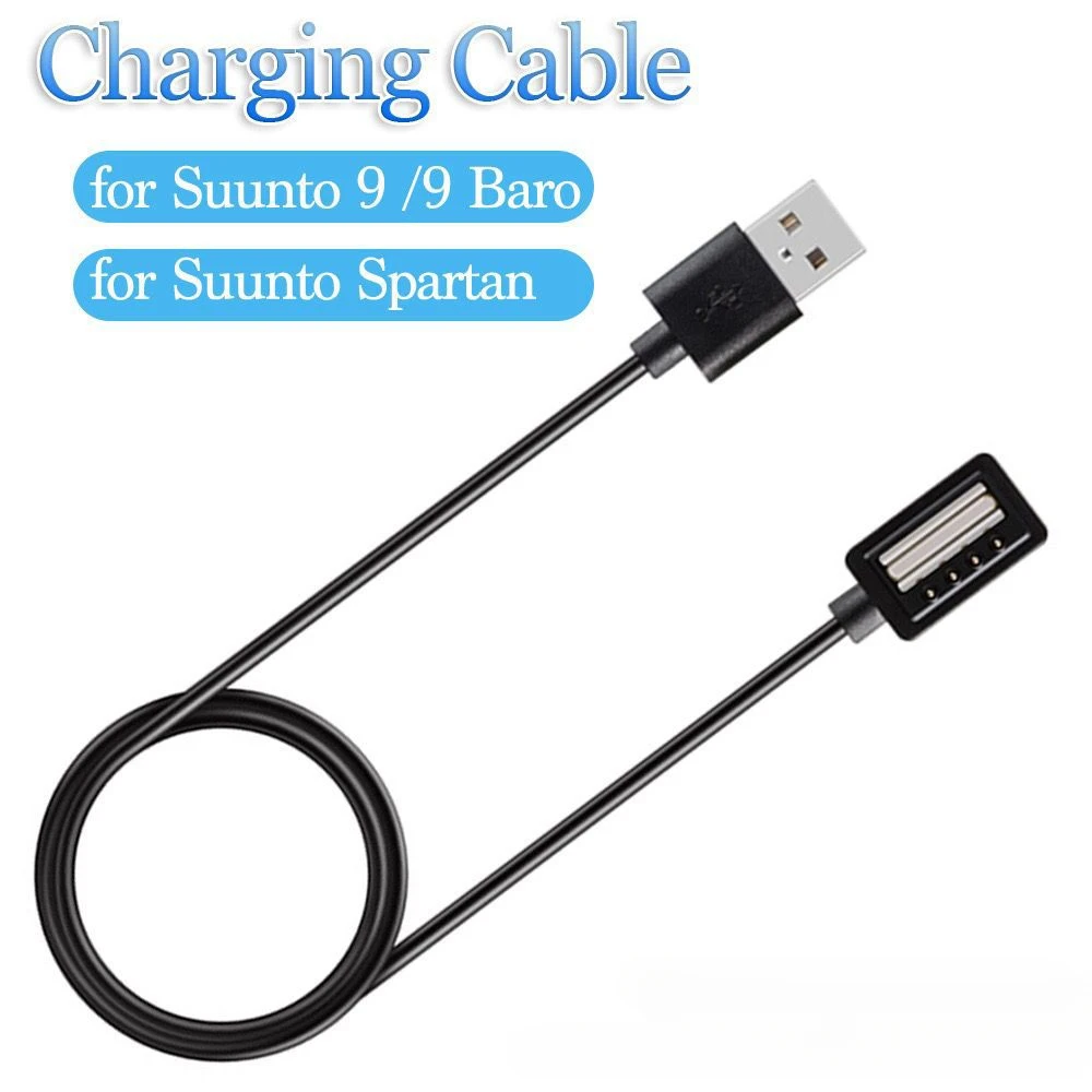 1M USB Charger Cable for Suunto 9 / Baro Suunto9 Smart Watch for Spartan Sport Wrist HR Baro/Spartan ultra Charger Accessories