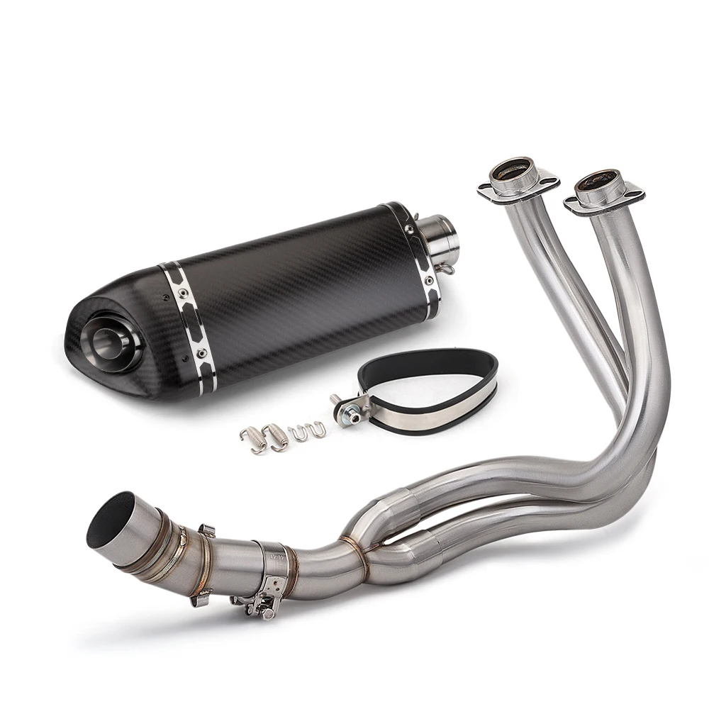 

STLF For ER6N ER6F Z650 Versys 650 Motorcycle Exhaust Full System Modified Motorcycle Front Link Pipe Tube 2012-2018 Slip on 51M