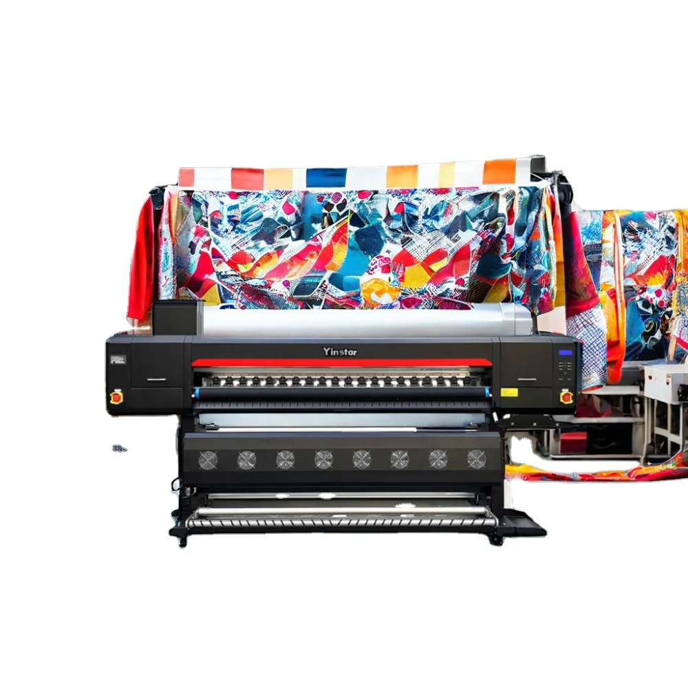 for 1.8m Large Format Textile Dye Sublimation Printer I3200 Inkjet Sublimation Transfer Paper Printer Cloth 4/6 Printheads