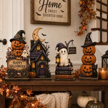 Halloween Witch Pumpkin Sign 2