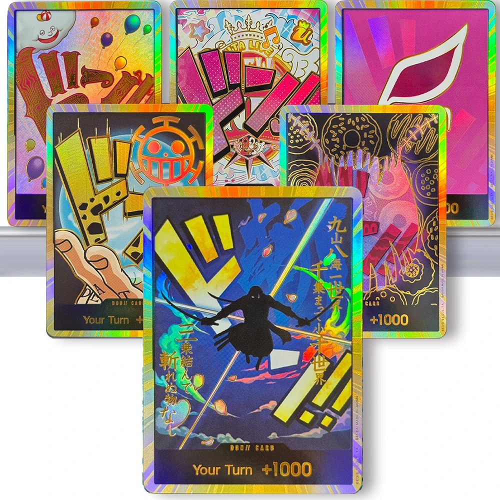 

DON ONE PIECE English Cards Trading Game Cards TCG Proxy Rebecca Lucci Yamato Luffy Quinn EN Refraction Flash Board Game Cards