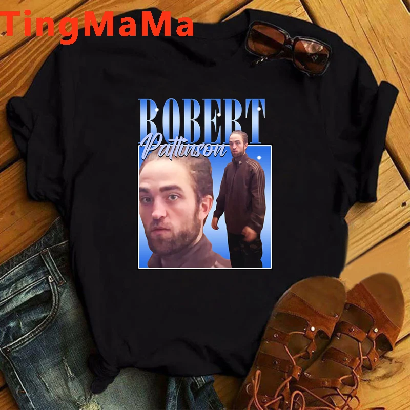 Robert Pattinson T Shirt Men Vintage Unisex Summer Tops Harajuku Punk T-shirt Fashion 2022 Graphic Tees Streetwear Tshirt Male