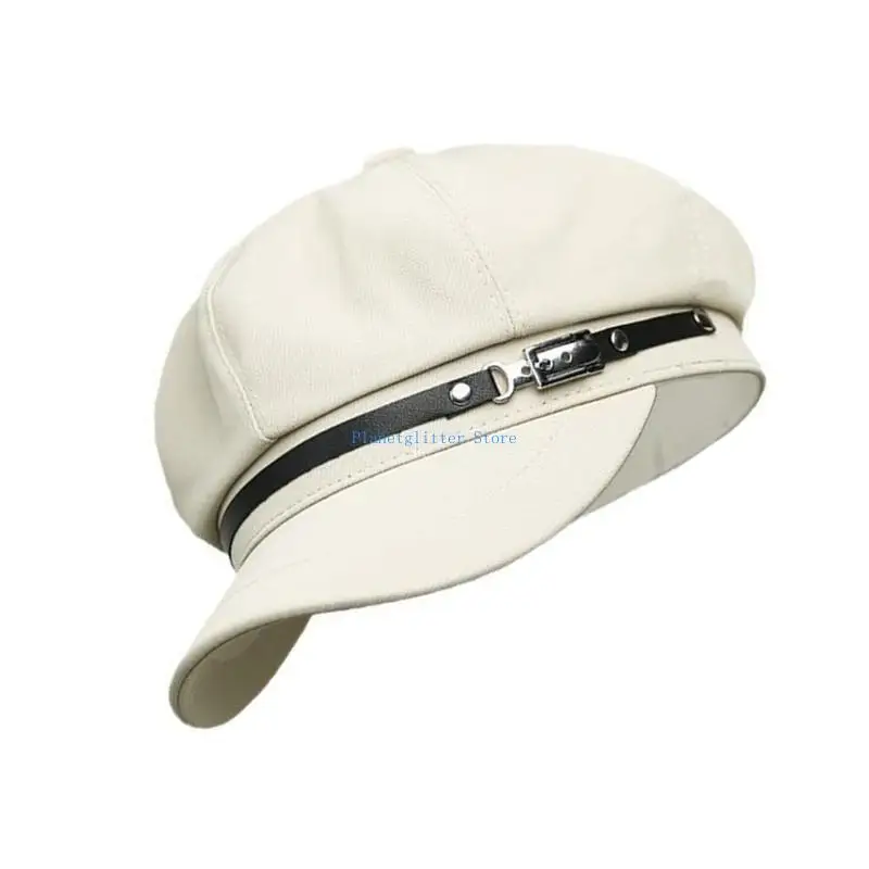 652B Trendy Berets Decorative Charm Unisex Headwear Accessory for Women Men Cabbie Hat for Halloween Cosplay Party Outfit