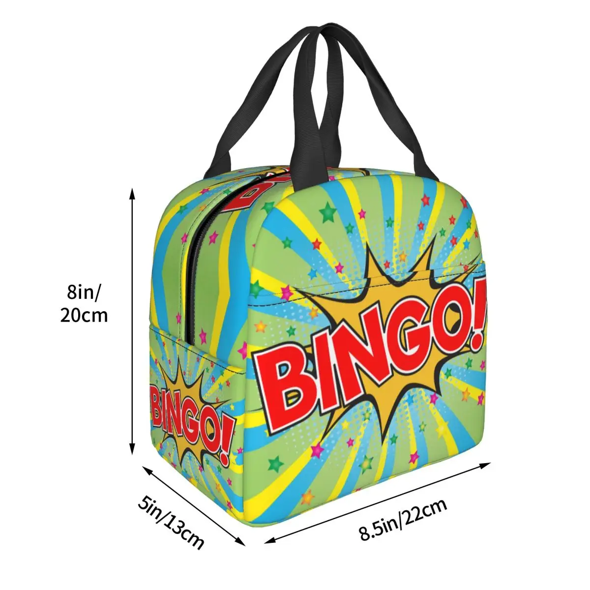 Sac à lunch isotherme étanche Bingo Game pour femmes et enfants, glacière thermique, boîte à lunch pour l\'école, la plage, le camping, les sacs