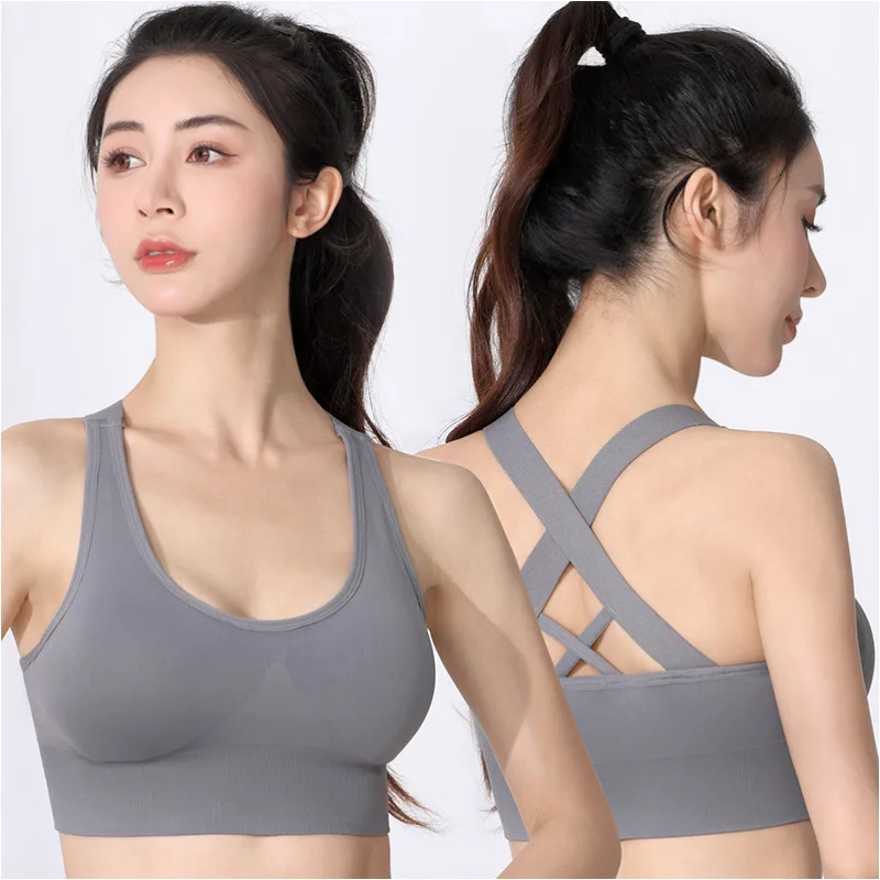 Beauty Back Yoga Wear Outdoor Gym Bra High Support Run Fiess Vest Quick-Drying Tight Sport Outfit Underwear Workout Clothing