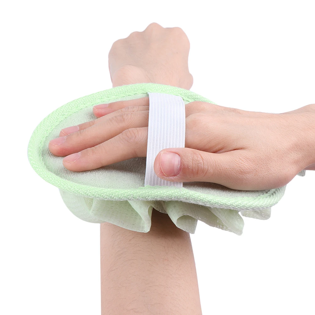 

4Pcs Bath Shower Ball Mesh Pouf Soft Texture Rich Bubble Eco Friendly Material Comfortable Grip Elegant Color Men Women