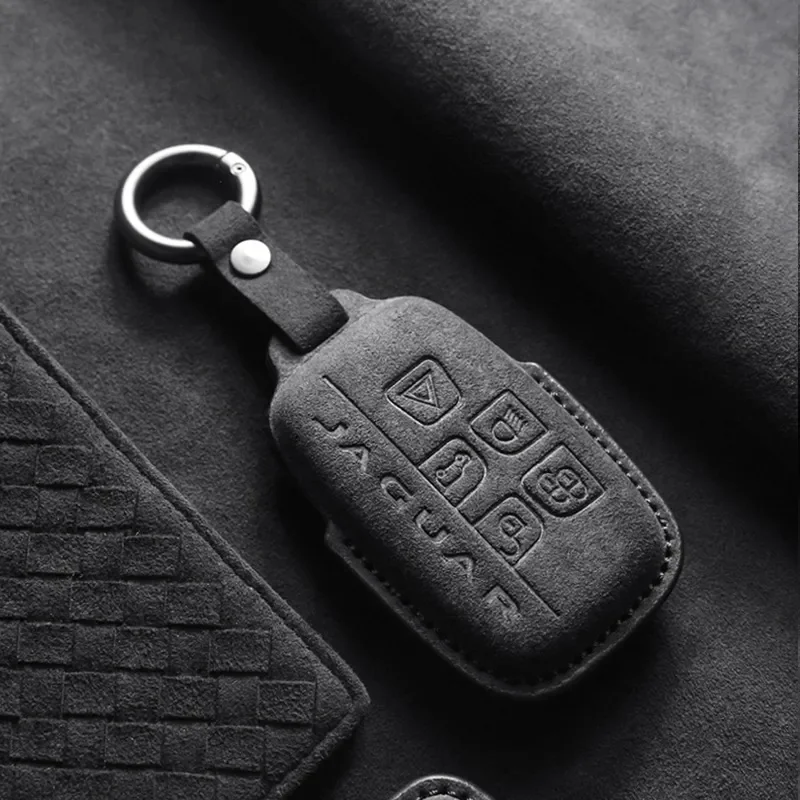 for Jaguar XEL XFL E-PACE I-PACE F-TYPE Car Key Cover Flip Key Case with Key Ring