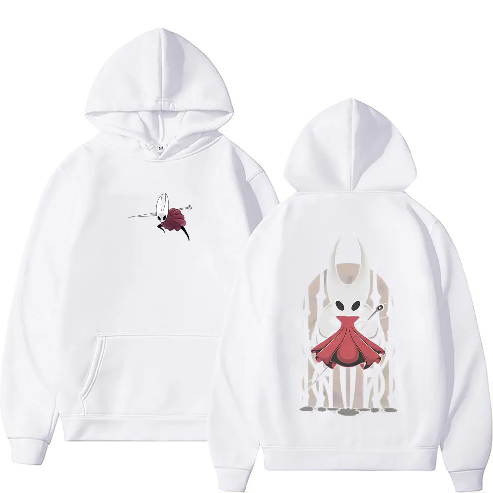 Hot Game Hollow Knight Graphic Hoodie Men Women Casual Oversized Pullover Hoodies Male Fashion Vintage Fleece Cotton Sweatshirt