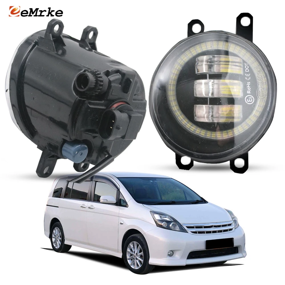 

LED Fog Light PTF Lens for Toyota ISIS XM10_ 2008 2009 2010 2011 2012 2013 2014 2015 Angel Eye Clearance Lights Ring Daylight