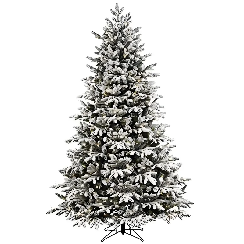 

Teellook Flocked Christmas Tree 1.2m/5.0m Snowflake Tree for Christmas and New Year Decorations and Gifts