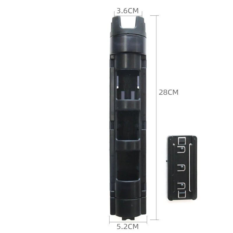 Jsfun caixa de pesca titular barril destacável caixa de pesca suporte de exibição ajustável portátil snap design acessórios ao ar livre