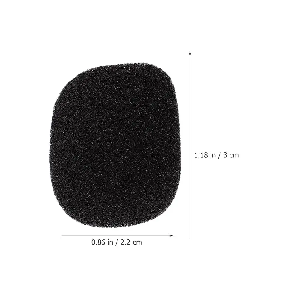 10 ชิ้นไมโครโฟนฝาครอบกระจกหน้ารถปกมินิเป่าหลักฐานผึ้งผ้าฝ้ายนุ่มฉนวนกันเสียงเข้ากันได้หลากหลาย