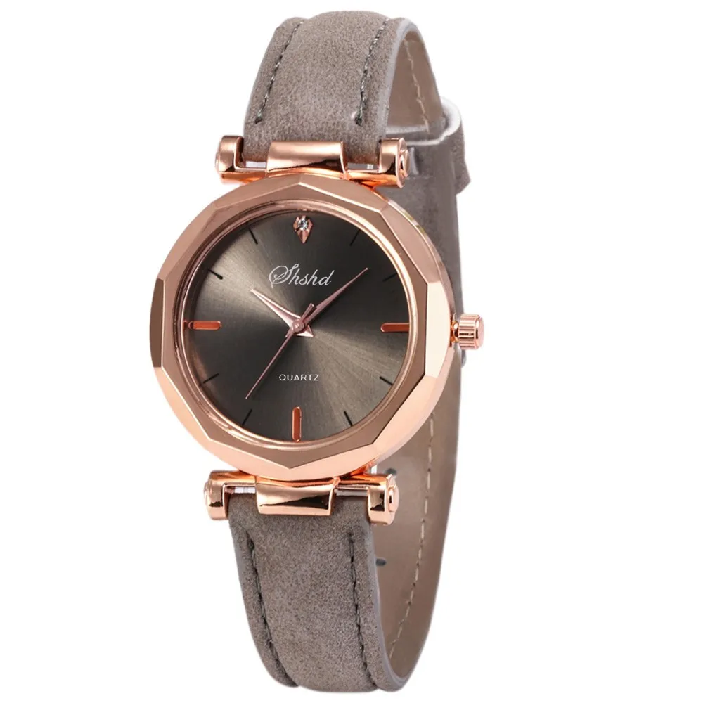 Reloj informal de cuero para mujer, reloj de pulsera analógico de cuarzo, relojes casuales de lujo para mujer