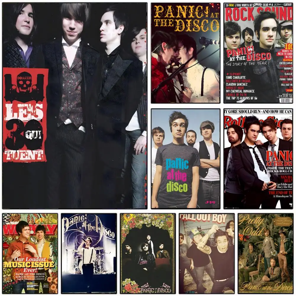 Rock Band P-Panic At The Disco Poster Wall Art Print Decorative Mural Home Decor Gift Unframed