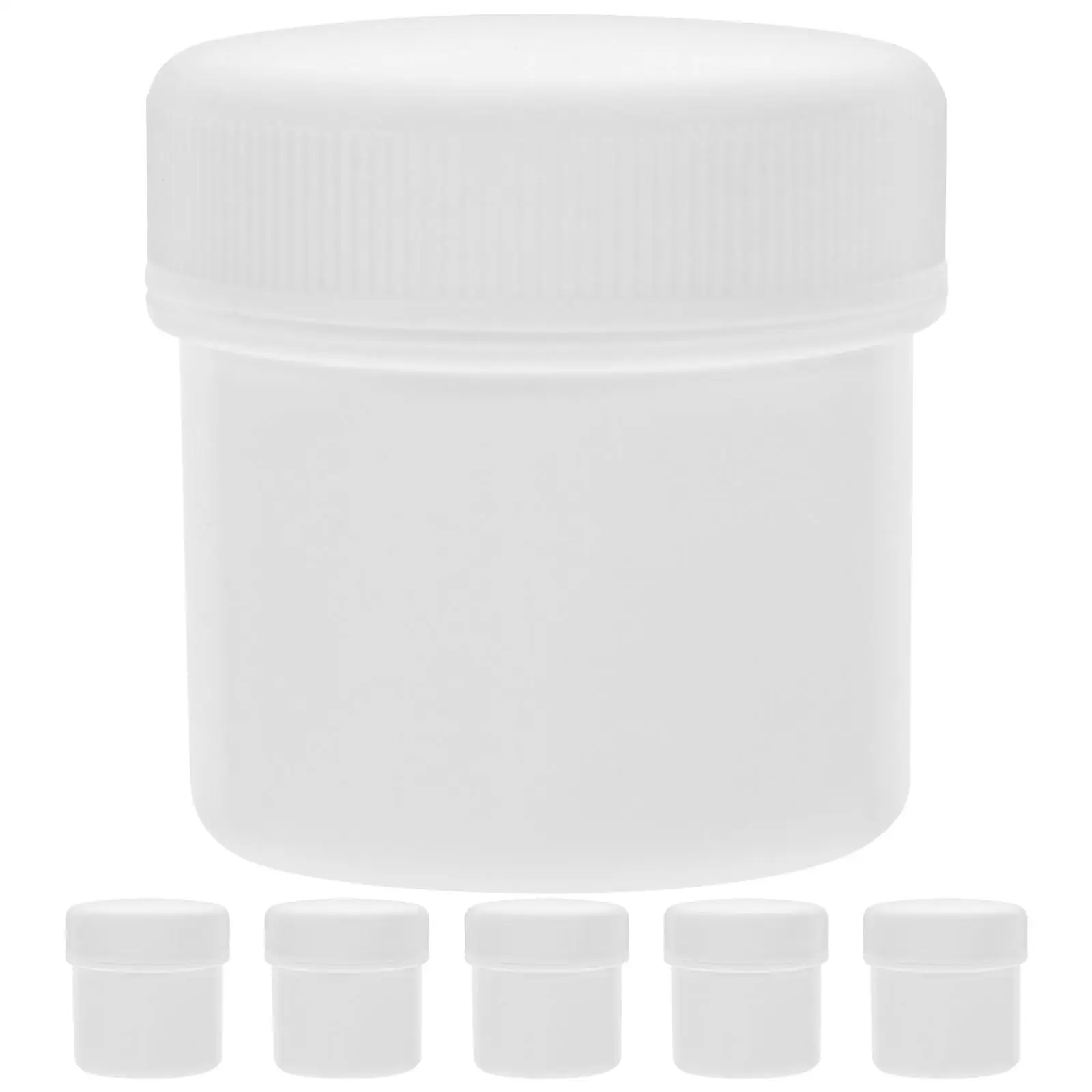 6 Pcs Sealed Jar Paint Containers for Leftover Storage Bin Small with Lids Plastic Buckets Airtight Thicken