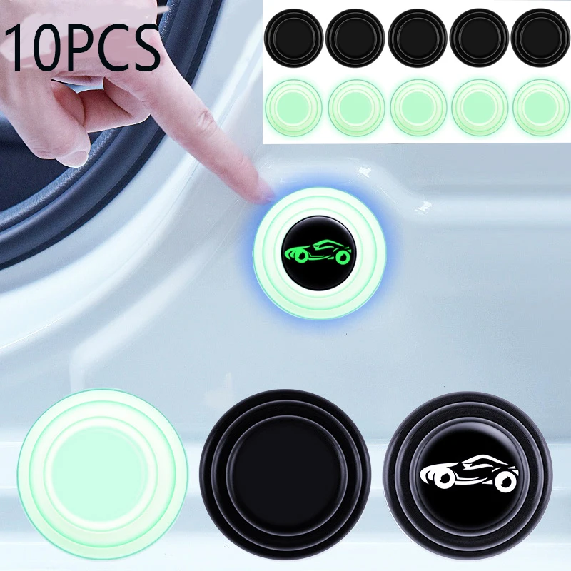 10PCS Car Door Shock Absorber Anti-Collision Silicone Pad Silicone Car Door Protector Stickers Buffer Gasket Auto Accessories