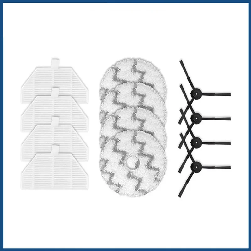 Para XCLEA H60 Robot repuestos de aspiradora accesorios Cepillo Lateral filtro Hepa paño de mopa bolsa de polvo