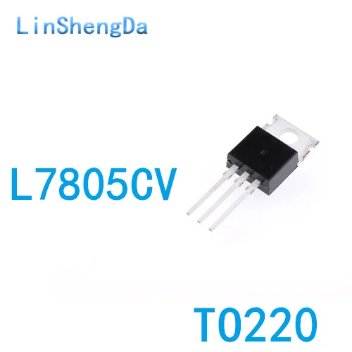 10PCS Brand new original L7805CV 5V three end direct plug-in voltage regulator TO-220 thick plate 1.5A