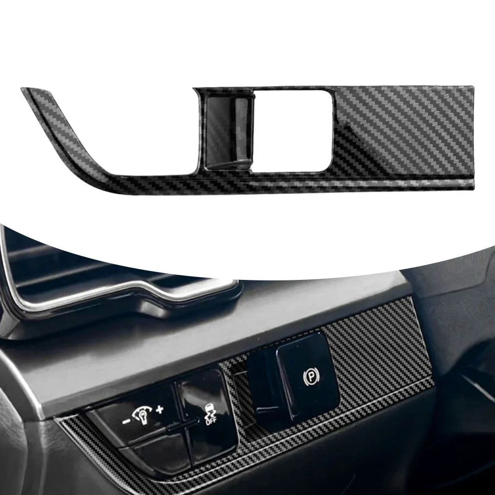 

Adjustment Panel Headlight Switch Carbon Fiber Black ABS Construction Easy Installation Precise Fit For LHD Models