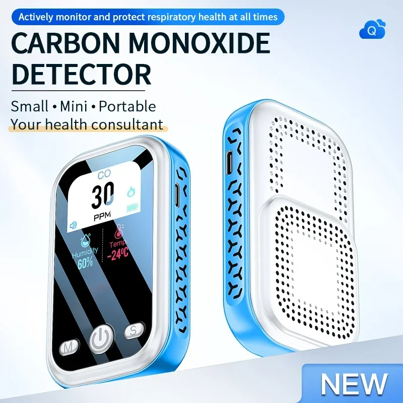 Portable Carbon Monoxide Alarm Outdoor Garage Camping Car Poison Prevention Monitoring Instrument Air Quality Instrument