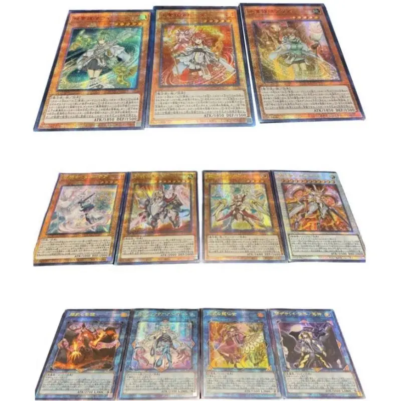 Yu-Gi-Oh flash card Underworld Goddess Bestower Flames Shaman of the Tenyi Primera DIY Action Toy Figures Anime Game Collection