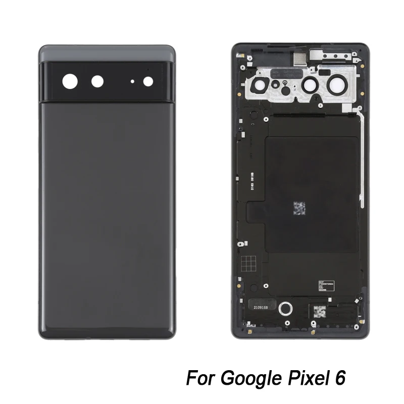 Battery Back Cover for Google Pixel 6 with Middle Frame Replacement Part Phone Rear Housing Case Frame Replacement