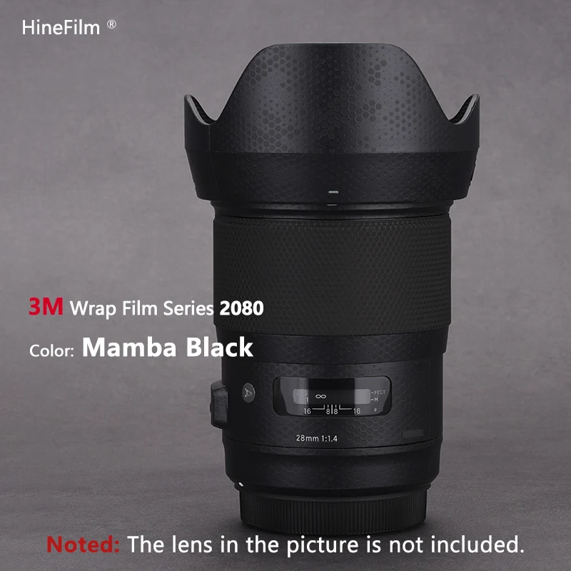 Hinefilm Skin para Sigma 28 F1.4 calcomanías de lentes para Sigma 28mm f/1,4 DG HSM Art para Canon EF Mount Lens Sticker 28Art 28F1.4