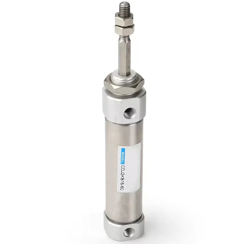 HLH Mini Stainless Steel CDJ2KB Pneumatic Cylinder Non Rotating CDJ2KB Bore 10/16mm Stroke 10/15/20/25/30/40/50/60/75/100/150/20