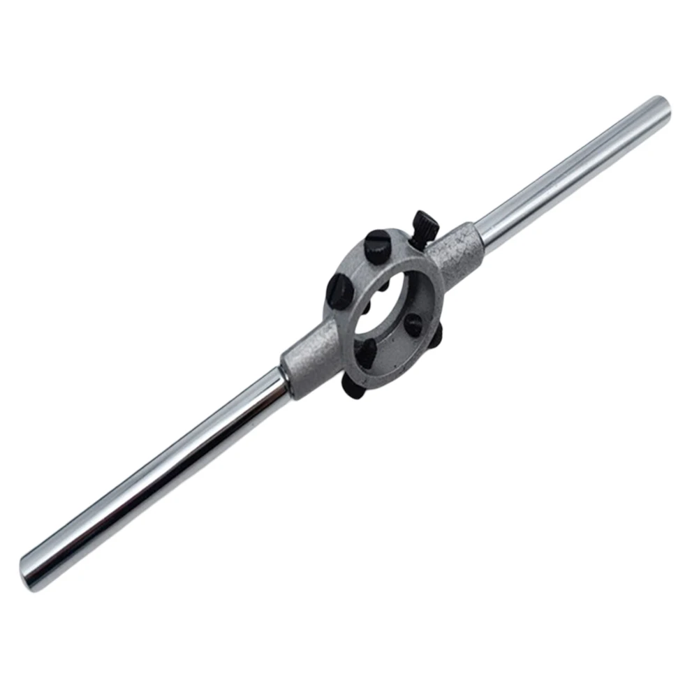 Round Die Wrench Handle Frame Compatible with Threading Tools Made of Strong 45# Steel Suitable for M1 to M27 Sizes