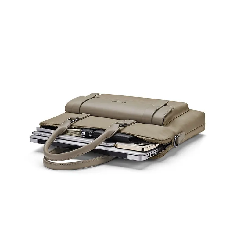 Briefcase Business Commuter Versatile Handbag Document Single Shoulder Crossbody Men's Luxury Brand Men Bags Messenger Leather