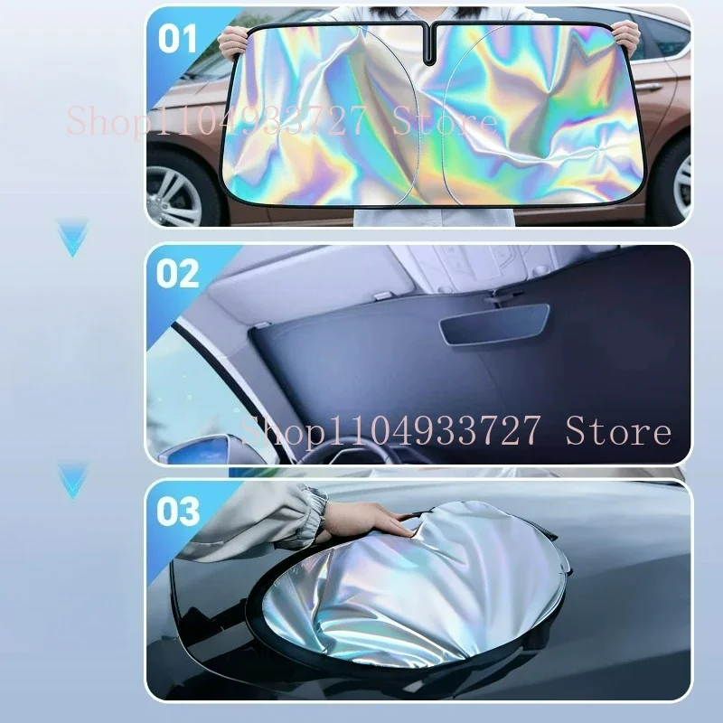 Sun Visor for BYD Sealion 7 07 Windshield Sunshade UV Protection Automotive Interior Accessories Sea Lion EV Heat-Blocking