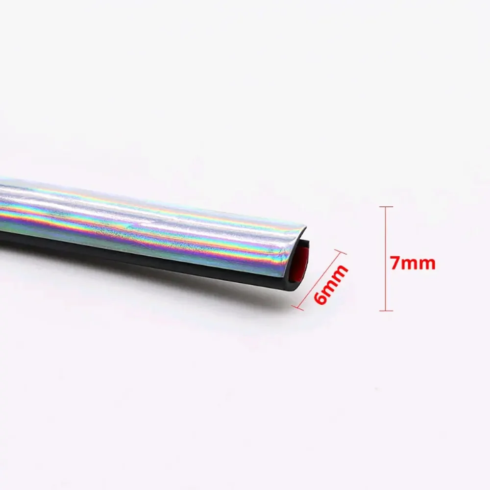 5M Universal Car Door Protector Anti-Collision Strip Bright Silver Door Edge Anti-Scratch Car Safety Seal Protection Accessories